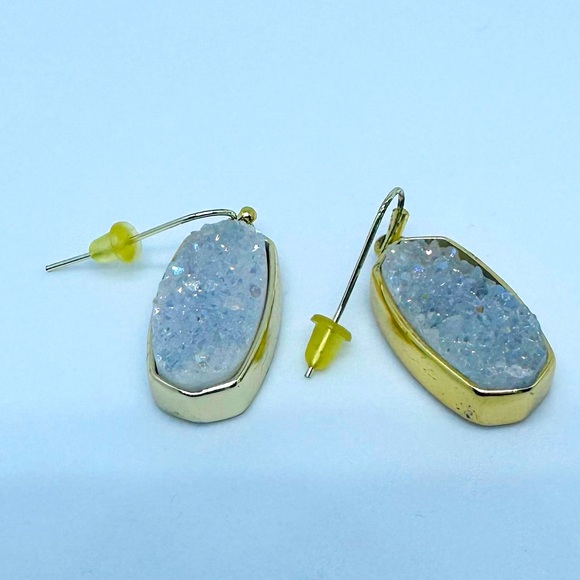 Kendra Scott Danay Drop Earrings Drusy & Gold - Picture 5 of 7